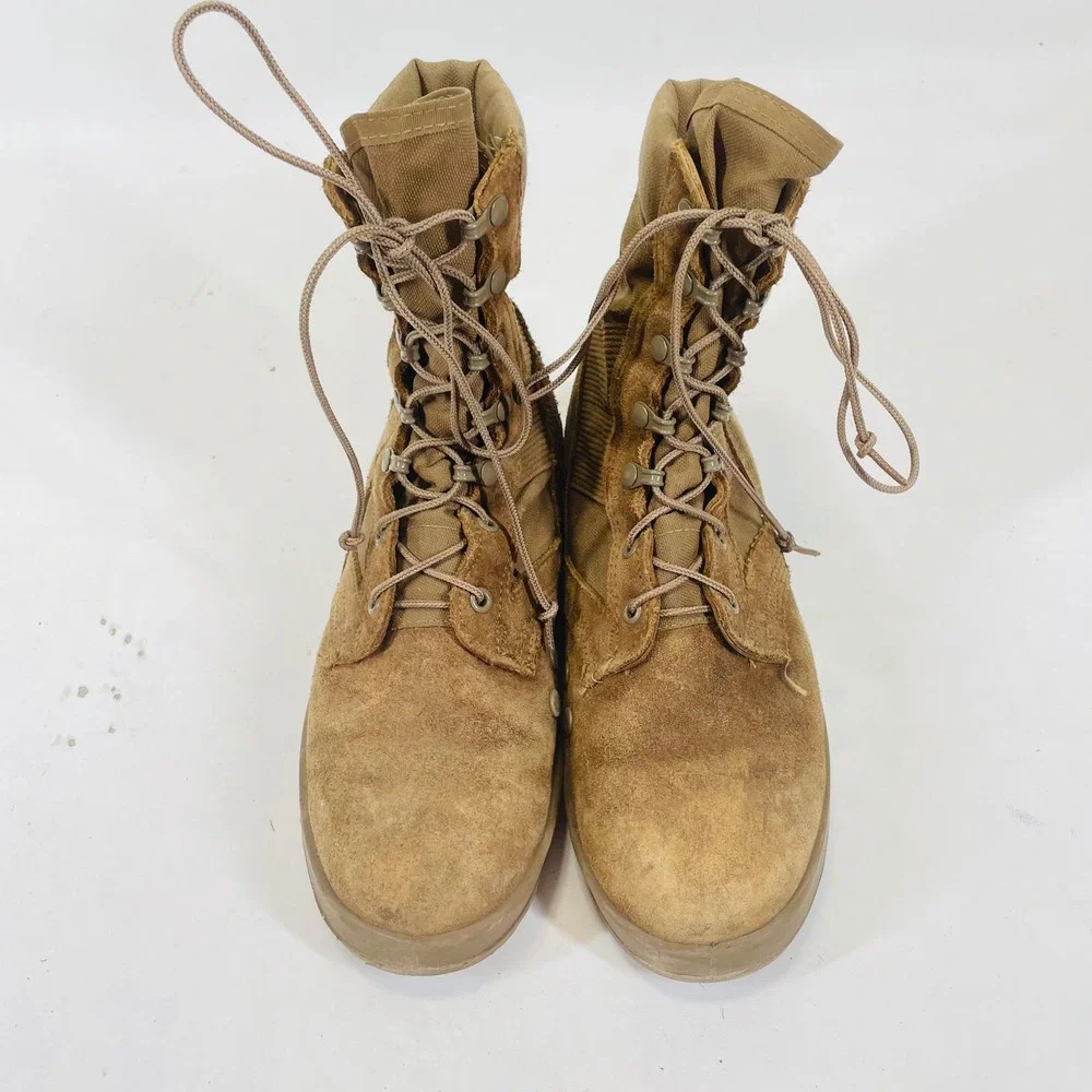 US Military Hot Weather Army Combat Boots Coyote Brown Vibram 7.5W Made in USA